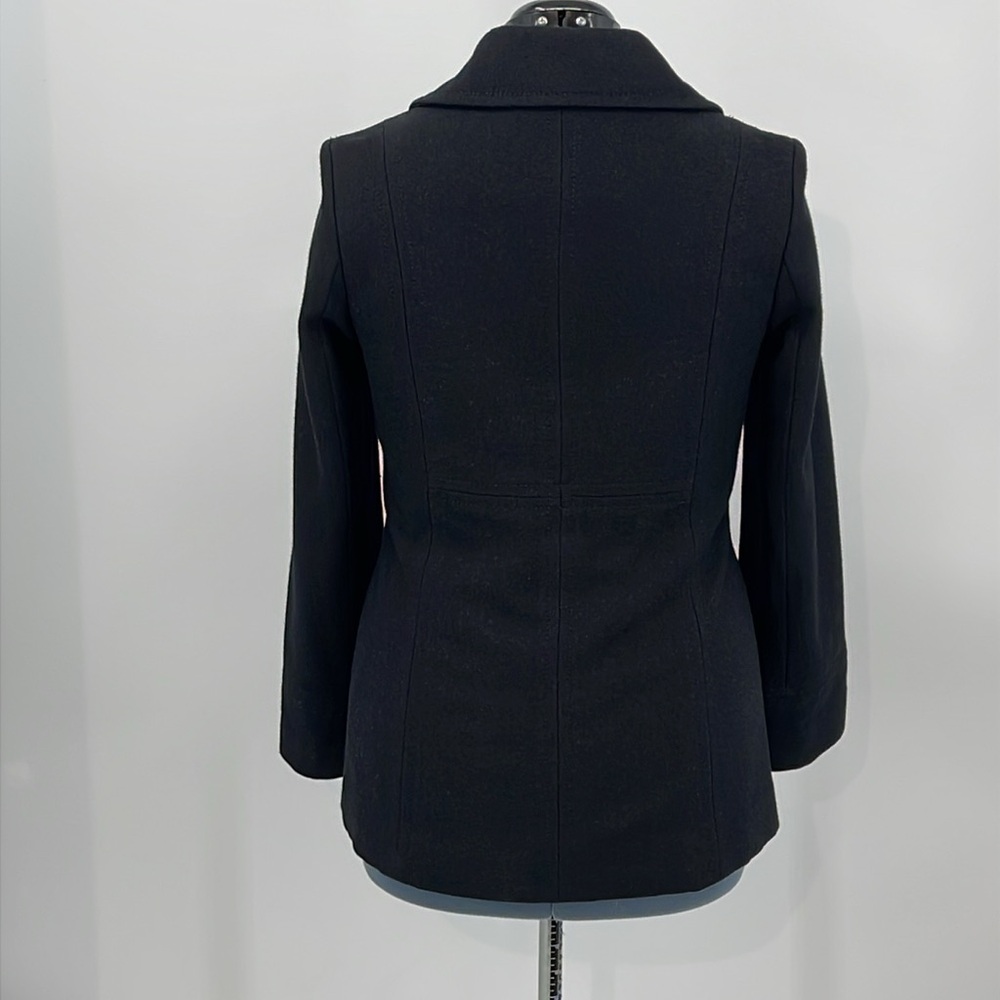 MARVIN RICHARDS NEW YORK WOMENS SIZE S Stylish Black Peacoat - Picture 2 of 8
